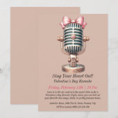 Valentijnsdag Karaoke uitnodiging (Voorkant / Achterkant)