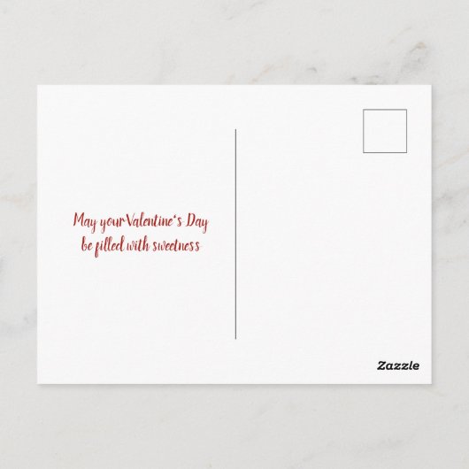 Valentijnsdag kardinaal briefkaart (Achterkant)