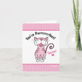 Valentijnsdag Kat Cute Kitten Je Bent Perfect Notitiekaartje (Voorkant)