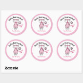 Valentijnsdag Kat Je bent purrfect Kinder leraar Ronde Sticker (Vel)