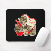 Valentijnsdag Kat Kat Kitten Retro Val Muismat (Met muis)