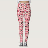 Valentijnsdag Kat-leggings Leggings (Voorkant)
