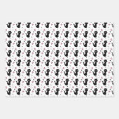 Valentijnsdag kat liefde wrapping papier set inpakpapier vel (Voorkant)