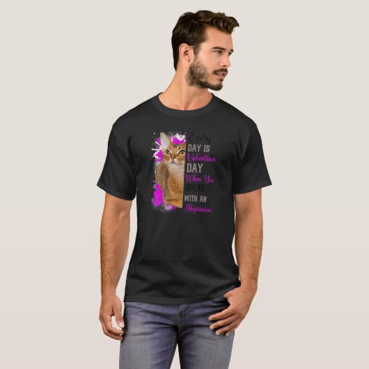 Valentijnsdag Kat mama kat mama kat T-shirt (Voorkant volledig)