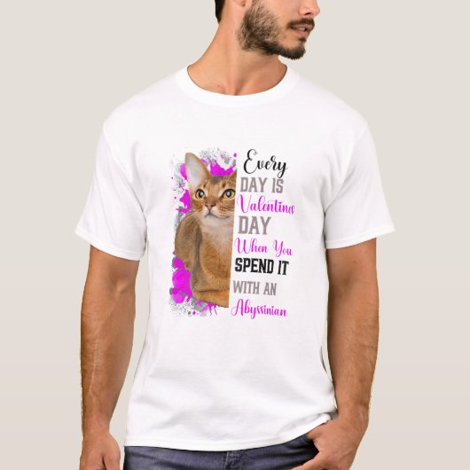 Valentijnsdag Kat mama kat mama kat T-shirt (Voorkant)