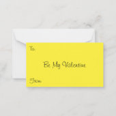 Valentijnsdag, kat-muis-theebeker Notitiekaartje (Achterkant)