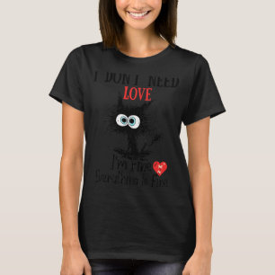 Valentijnsdag Kat T-shirt