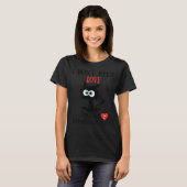 Valentijnsdag Kat T-shirt (Voorkant volledig)