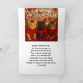 Valentijnsdag Kat Van Je Kat Kaart (Binnen)