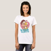 Valentijnsdag Kat Vrouwen Wit T-shirt (Voorkant volledig)