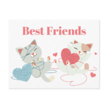 Valentijnsdag Katten Harart Yarn Kitten Beste Vrie