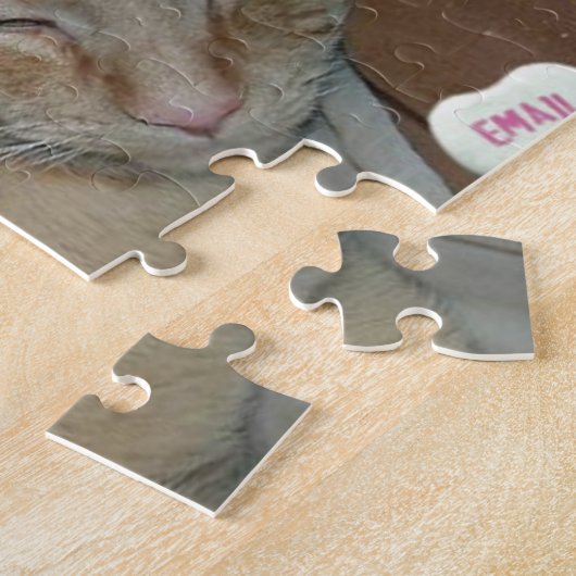 Valentijnsdag Katten Legpuzzel (Zijkant)