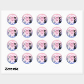 Valentijnsdag Katten Ronde Envelop Afdichtingen Sticker (Vel)