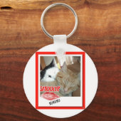 Valentijnsdag Katten Sleutelhanger (Voorkant)