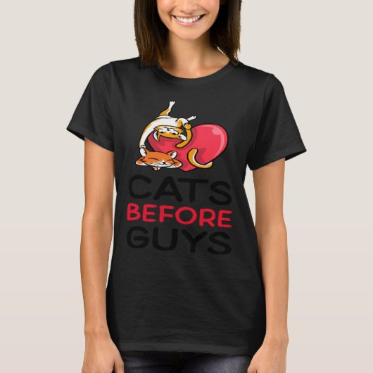 Valentijnsdag katten t-shirt (Voorkant)