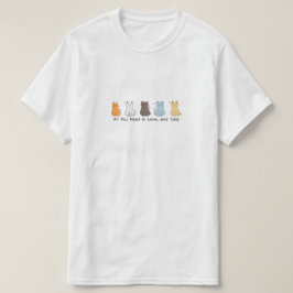Valentijnsdag Katten Verliefd T-Shirt