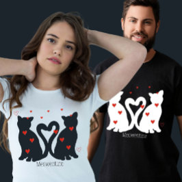 Valentijnsdag Kattenliefhebbers Meowentine Unisex T-shirt