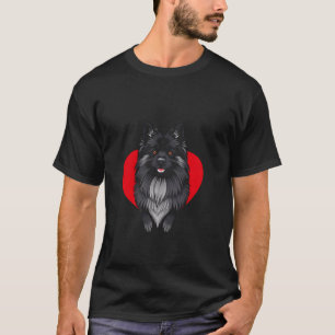 Valentijnsdag Keeshond Hond T-shirt