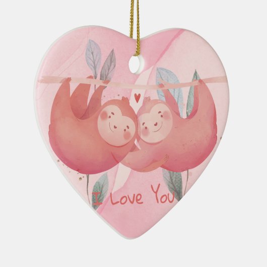 Valentijnsdag Keramisch Ornament (Rechts)