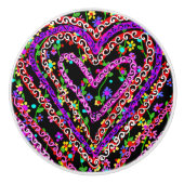 Valentijnsdag Keramische Knop (Voorkant)