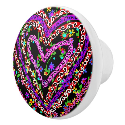 Valentijnsdag Keramische Knop (Rechts)