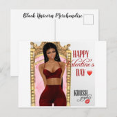 Valentijnsdag Kesha briefkaart (Voorkant / Achterkant)