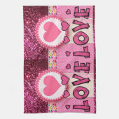 Valentijnsdag keuken handdoek (Verticaal)