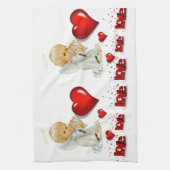 Valentijnsdag Keuken handdoek, Angel Theedoek (Verticaal)