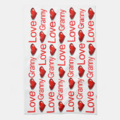 Valentijnsdag Keuken handdoek Liefde Oma (Verticaal)