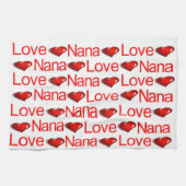 Valentijnsdag Keuken handdoek Love Nana (Horizontaal)