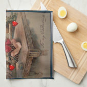 Valentijnsdag Keuken handdoek,  Theedoek (Quarter Fold)