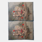 Valentijnsdag Keuken handdoek,  Theedoek (Verticaal)