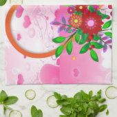 Valentijnsdag Keukenhanddoek (Gevouwen)