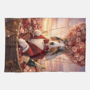 Valentijnsdag Keukenhanddoek