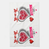 Valentijnsdag Keukenhanddoek (Verticaal)