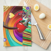 Valentijnsdag Keukenhanddoek (Quarter Fold)