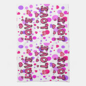 Valentijnsdag Keukenhanddoek (Verticaal)