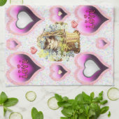 Valentijnsdag Keukenhanddoek (Gevouwen)