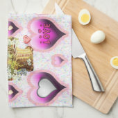 Valentijnsdag Keukenhanddoek (Quarter Fold)