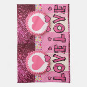 Valentijnsdag Keukenhanddoek (Verticaal)