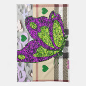 Valentijnsdag Keukenhanddoek, Butterfly Theedoek (Verticaal)