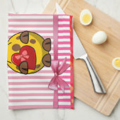 Valentijnsdag Keukenhanddoek, Giraffe Theedoek (Quarter Fold)