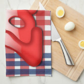 Valentijnsdag Keukenhanddoek, Love Theedoek (Quarter Fold)