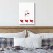 Valentijnsdag Keuten voor het maken van een verrek Canvas Afdruk (Insitu (Slaapkamer))