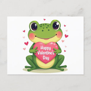 Valentijnsdag kikker briefkaart