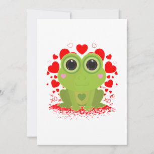 Valentijnsdag Kikker Feestdagenkaart