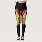 Valentijnsdag Kikker Leggings (Voorkant)