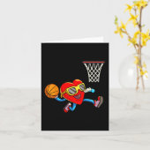 Valentijnsdag Kinder jongens Mannen Heart Dunking  Kaart (Gele Bloem)