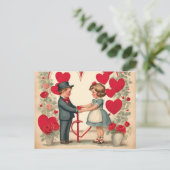  Valentijnsdag Kinderen Feestdagenkaart (Staand voorkant)