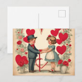  Valentijnsdag Kinderen Feestdagenkaart (Voorkant / Achterkant)